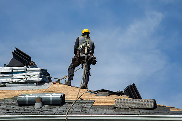Professional Gutter Installation technician working in Ruffs Dale, PA